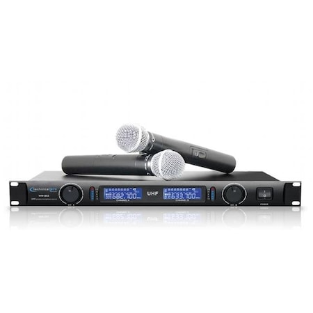 Technical Pro Technical Pro wm1302 Professional UHF Dual Wireless Microphone System wm1302